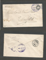 NICARAGUA. 1895 (27 Nov) Managua - Germany, Elberfeld (24 Dec) Via Corinto. 10c Grey - Green Stationary Envelope. Fine U - Nicaragua