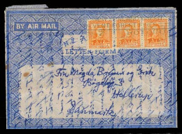 NEW ZEALAND. 1949 (9 Feb). Rotorua - Denmark. C/o Christchurch. Pacific Science Congress / SS Albatros.Air Letter Sheet  - Other & Unclassified