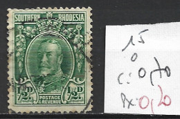 RHODESIE DU SUD 15 Oblitéré Côte 0.70 € - Southern Rhodesia (...-1964)