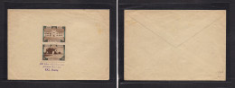 PALESTINE. C. 1936s. JUDAICA Envelope Bearing Pair Of Jewish Writted Labels. Message In German "USE KKL Stamp In All Pub - Palestine