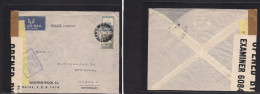PALESTINE. 1940 (11 June) Haifa - Switzerland, Basel. Comercial Fkd Envelope, Palestine + British Doble Censor Labels, T - Palestine