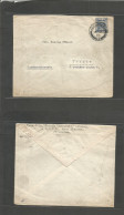 PALESTINE. 1925 (17 Dec) EEF, Jerusalem - Czechoslovakia, Prague. Small Ovptd 13p Blue Stamp Cds. From Hebrew University - Palestine