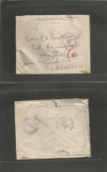 PALESTINE. 1916 (30 Oct) Palestine - Egypt. "FPO T.G" OAS Envelope To Argentina, Cordoba (18 Dic) Via Cairo + Censored + - Palestine