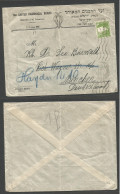 PALESTINE. 1928 (8 Sept) Jerusalem - Germany, Munich. The United Rabbinical Board. Unsealed Pm Rate Fkd Envelope, Rollin - Palestine