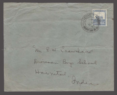 PALESTINE. 1936 (5 Oct). Kinereth / Dganyah - India (17 Oct). Fkd Env Cds. Fine. - Palestine