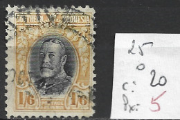 RHODESIE DU SUD 25 Oblitéré Côte 20 € - Southern Rhodesia (...-1964)