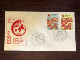 PHILIPPINES FDC COVER 1988 YEAR RED CROSS HEALTH MEDICINE STAMPS - Philippines