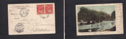 PERU. 1903. Callao - Germany, Postdam (20 Dec) Fkd Photo Expo Postcard + Special Depart Cachet "Correos Del Callao / Fue - Pérou