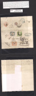 PERU. 1870 (June 26) British Post Office. Callao - Italy, Genova (30 July) E Fkd 1 Dinero Green Good Margins Tied BPO C- - Pérou