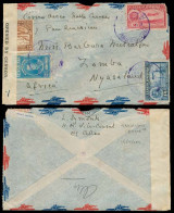 PERU. 1939. Callao / Peru - Caracas - NYASSALAND. Air Multifkd Censored Env Letter Originated In PERU, Forwarded By Air  - Pérou