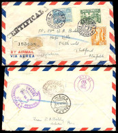 PERU. 1945. Lobitos / Receptoria - Talara - Miami - UK. Registr Frkd Env. VF. - Pérou