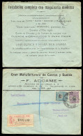 PERU. 1919. Lima / UK. Registered Frkd, Lustrated Env. - Pérou