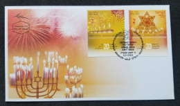 Israel India Joint Issue 20th Diplomatic Festival Of Light 2012 (FDC) - Briefe U. Dokumente