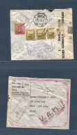 PHILIPPINES. 1940 (13 Sept) Baguio, Camp JohnHay - China, Peking. Registered Revrese Multifkd Via Air Via Hong Kong (21  - Philippinen