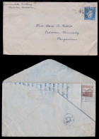 PHILIPPINES. 1944 (24 July). Manila - Malolos (22 Dec). Malolos - Caloocan/ Binmaley. Doble Reverse Used Fkd Both Sides  - Philippines