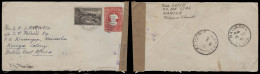 PHILIPPINES. 1941. Singapore - Laguna - Kenya / Africa / Navaisha. Air Fkd Stat 2c Env + Adtl / Comm Issue Stamp + Singa - Filipinas