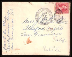 PHILIPPINES. 1899 (June 25). Manila - USA. Soldiers Letter With Contains. "Ambulance Corps". Very Rare. Shows Excellent. - Filipinas