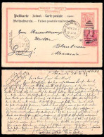 PHILIPPINES. 1899 (Nov 24). Manila - Germany (Slovenia). Wurttemberg Reply Stat Card + US Military Sta Nº 1. Franked Wit - Filipinas