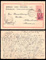 PHILIPPINES. 1899 (Nov 24). Manila - Germany (Slovenia). Wurttemberg Reply Stat Card + US Military Sta Nº 1. Franked Wit - Philippinen