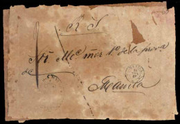 PHILIPPINES. 1867. Official Wrapper To Manila From Botangas. F. - Filipinas