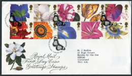 1997 GB Flowers Greeting Stamps First Day Cover  - 1991-2000 Em. Décimales