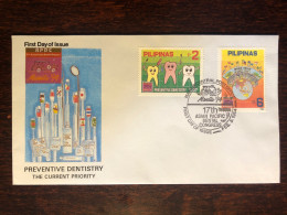 PHILIPPINES FDC COVER 1994 YEAR DENTISTRY DENTAL HEALTH MEDICINE STAMPS - Filipinas