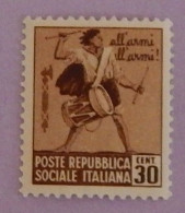 ITALIE REPUBLIQUE SOCIALE  YT 29  NEUF**MNH ANNÉE 1944 - Ongebruikt