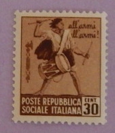 ITALIE REPUBLIQUE SOCIALE  YT 29  NEUF**MNH ANNÉE 1944 - Ungebraucht