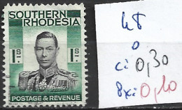 RHODESIE DU SUD 48 Oblitéré Côte 0.30 € - Rhodésie Du Sud (...-1964)