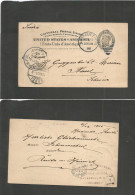 PUERTO RICO. 1905 (12 Dic) Mayagüez - Suiza, Basel (29 Dic) Entero Postal USA 2c Circulado En PR. Via San Juan. Muy Esca - Porto Rico