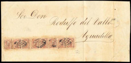 PUERTO RICO. 1873. Ed. 3º (x8). Arroyo A Aguadilla. Plica Judicial Con Franqueo 1 Peseta. Amadeo Sobrecargado Local, Dos - Puerto Rico