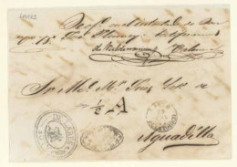 PUERTO RICO. 1863 (23/ Jul).  Lares A Aguadilla Alcaldia De Lares U 1/2 A - Puerto Rico