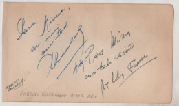 Autógrafo Del Actor Argentino  Roberto Escalada/ Autógrafo A Identificar   - 6228 - Singers & Musicians