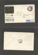 RYUKYU ISLANDS. 1955 (5 Feb) Hong Kong - Ryukyu Islands, Naha. Commemorative First Flight. Fkd Ilustr Envelope. Japan Ai - Ryukyu Islands