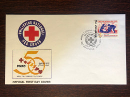 PHILIPPINES FDC COVER 1997 YEAR RED CROSS BLOOD TRANSFUSION HEALTH MEDICINE STAMPS - Filipinas