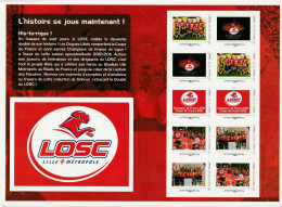 Collector 2011 - LOSC Lille Metropole - 10 TVP - Neuf Non Plié - Autoadhesif - Autocollant - Collectors