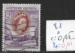 RHODESIE DU SUD 81 Oblitéré Côte 0.15 € - Südrhodesien (...-1964)