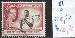 RHODESIE DU SUD 82 Oblitéré Côte 0.50 € - Rodesia Del Sur (...-1964)
