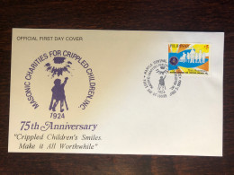 PHILIPPINES FDC COVER 1999 YEAR DISABLED CHILDREN HEALTH MEDICINE STAMPS - Filippine