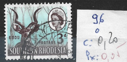 RHODESIE DU SUD 96 Oblitéré Côte 0.20 € - Rhodesia Del Sud (...-1964)