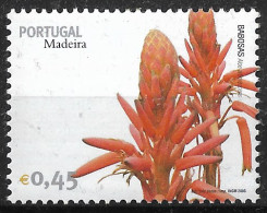 Portugal – 2006 Madeira Flowers 0,45 VARIETY Small Letters Mint Stamp - Usati
