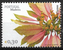 Portugal – 2006 Madeira Flowers 0,30 VARIETY Small Letters Mint Stamp - Oblitérés