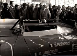 24 Heures Du Mans - Photo Ancienne - MATRA De Pescaralo - Président POMPIDOU Salon De L'automobile 1973 - Auto Voiture - Le Mans