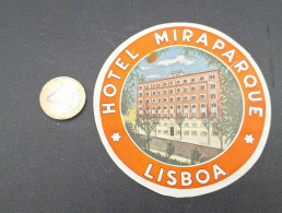 C7/3 - Hotel Mira Parque * Lisboa * Portugal *  Luggage Lable * Rótulo * Etiqueta - Hotel Labels