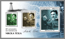 GUINEA-BISSAU 2023 MNH Nikola Tesla M/S – OFFICIAL ISSUE – DHQ2412 - Elettricità