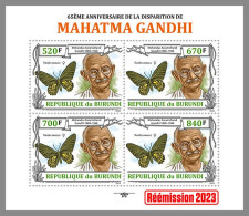 BURUNDI 2023 MNH Mahatma Gandhi M/S I – OFFICIAL ISSUE – DHQ2412 - Mahatma Gandhi