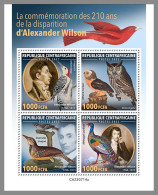 CENTRAL AFRICAN 2023 MNH Alexander Wilson Birds Vögel M/S – OFFICIAL ISSUE – DHQ2412 - Natuur