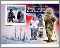 CENTRAL AFRICAN 2023 MNH Roald Amundsen Explorer Polarforscher S/S I – OFFICIAL ISSUE – DHQ2412 - Esploratori E Celebrità Polari