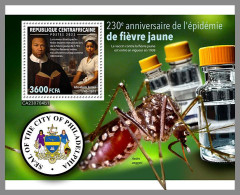 CENTRAL AFRICAN 2023 MNH Yellow Fever Epedemic Gelbfieber S/S I – OFFICIAL ISSUE – DHQ2412 - Disease