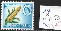 RHODESIE DU SUD 136 * Côte 0.80 € - Rhodesia Del Sud (...-1964)